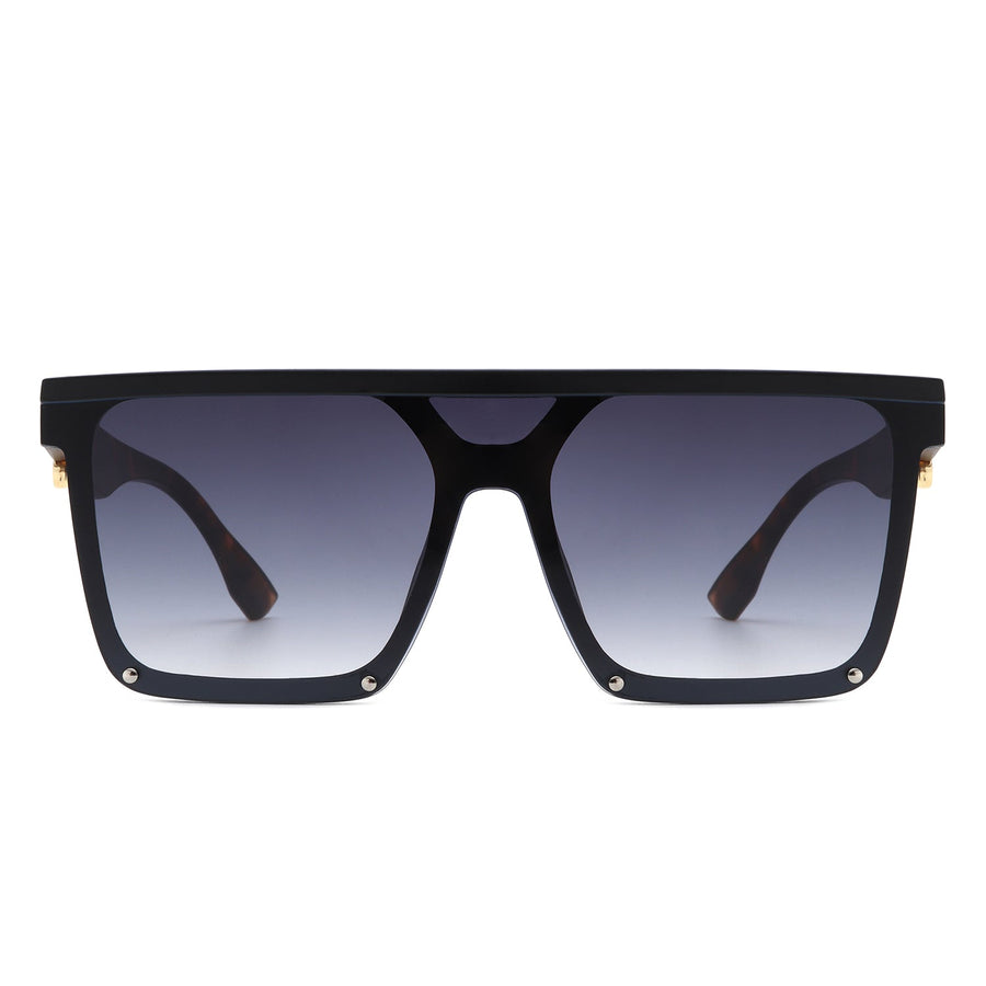 Sunquest Oversized Square Flat Top Sunglasses- 6 Colors