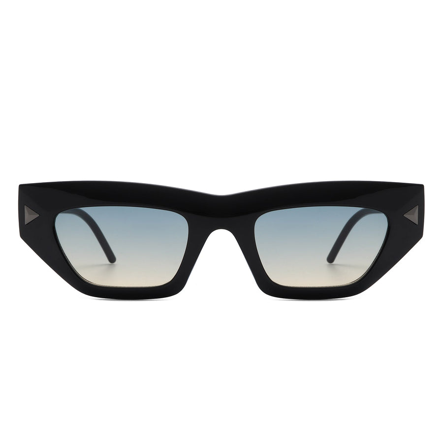 Oceanlux - Retro Chic Cat Eye Chunky Square Women's Sunglasses