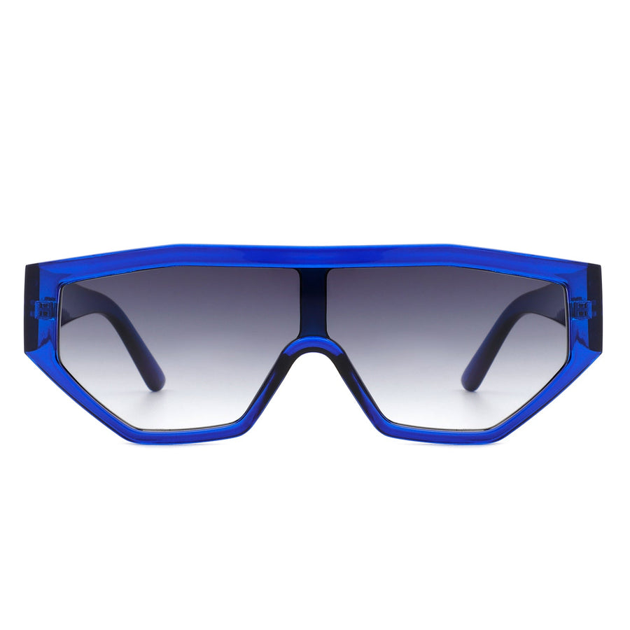 Firelily - Geometric Square Futuristic Sunglasses- 6 Colors