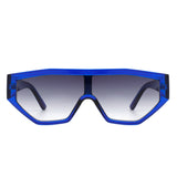 Firelily - Geometric Square Futuristic Sunglasses- 6 Colors
