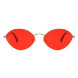 Ufril - Oval Retro Geometric Round Glitter Fashion Sunglasses