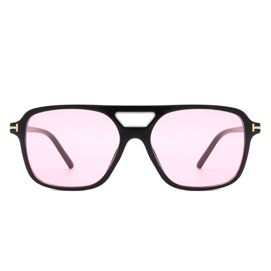 Skyhavoc Retro Square Brow-Bar Aviator Sunglasses- 6 Colors