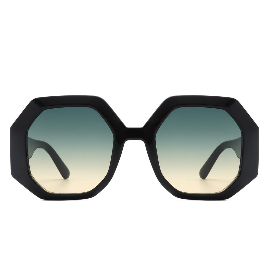 Diamorex Retro Polygon Round Fashion Sunglasses- 6 Colors