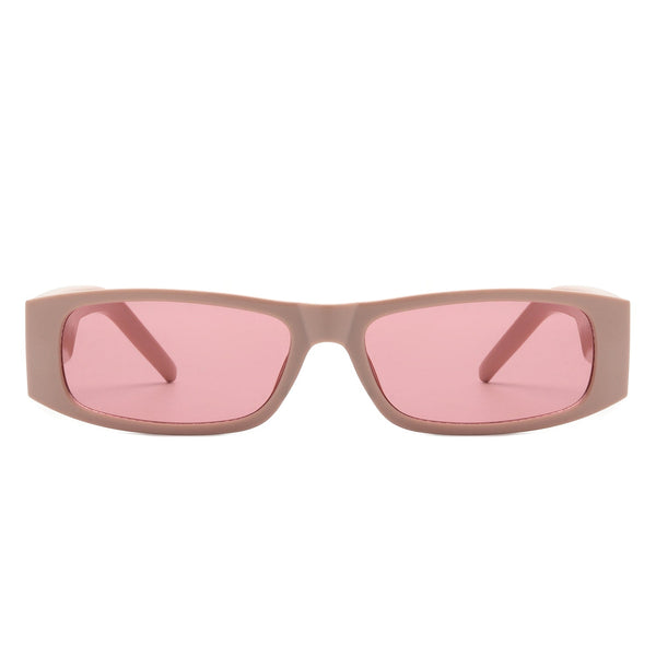 Skyrider - Retro Rectangle Narrow Square Slim Sunglasses