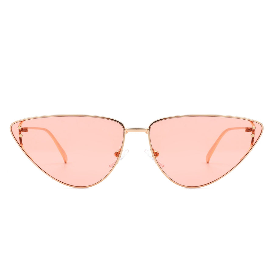 Windflow Retro Tinted Flat Lens Cat-Eye Sunglasses- 5 Colors