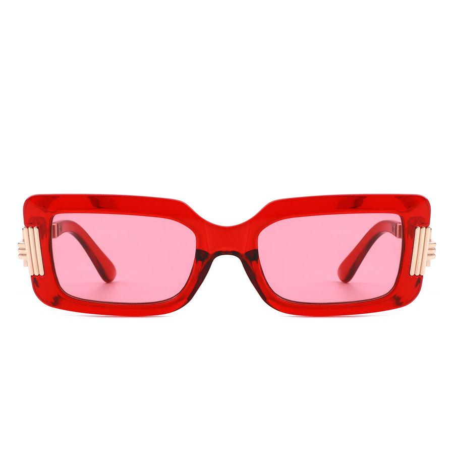 Sylphine - Oversize Sporty Square Chunky Shield Sunglasses