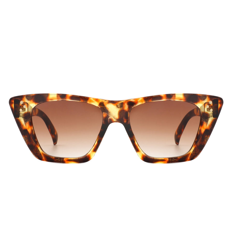 Lightnin Retro Cat-Eye Square Fashion Sunglasses- 6 Colors