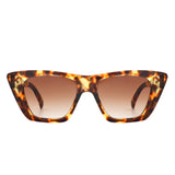 Lightnin Retro Cat-Eye Square Fashion Sunglasses- 6 Colors