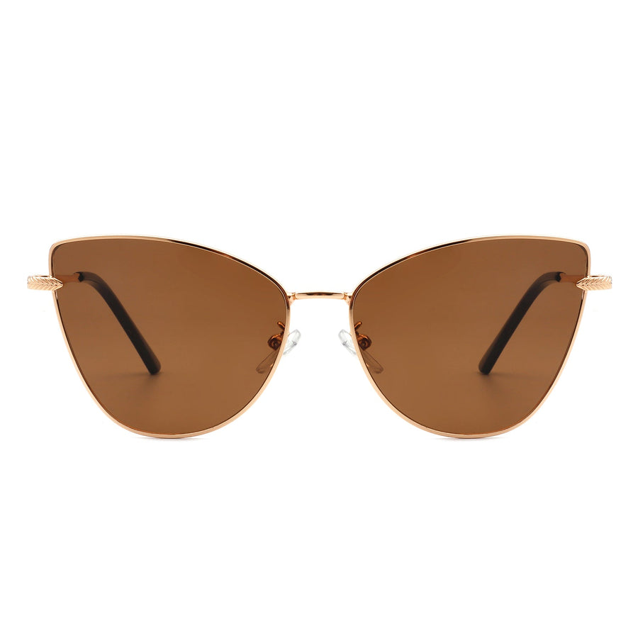 Aurorion Oversized Large Retro Cat-Eye Fashion Sunglasses- 6 Colors
