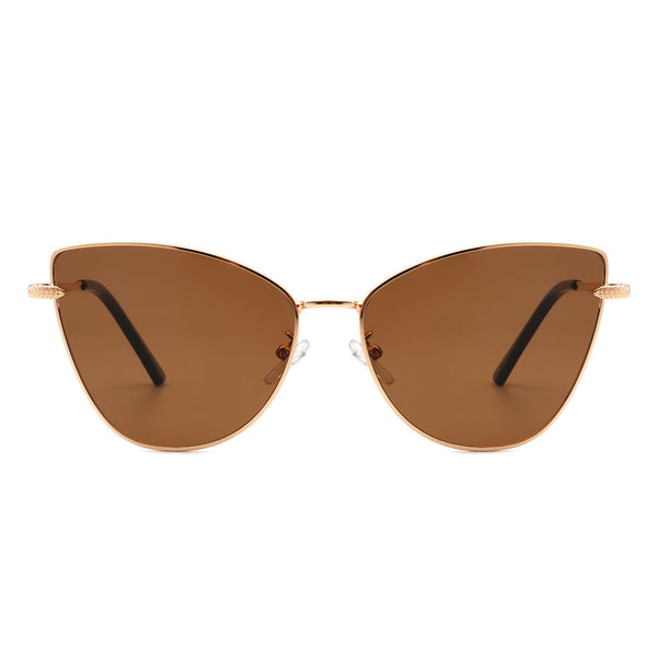 Aurorion - Women Oversize Large Retro Cat Eye Fashion Sunglasses