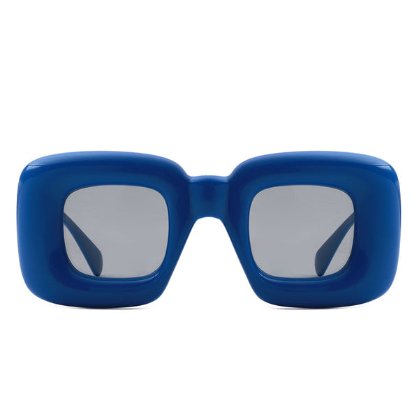 Rayne - Oversized Chunky Square Thick Frame Sunglasses