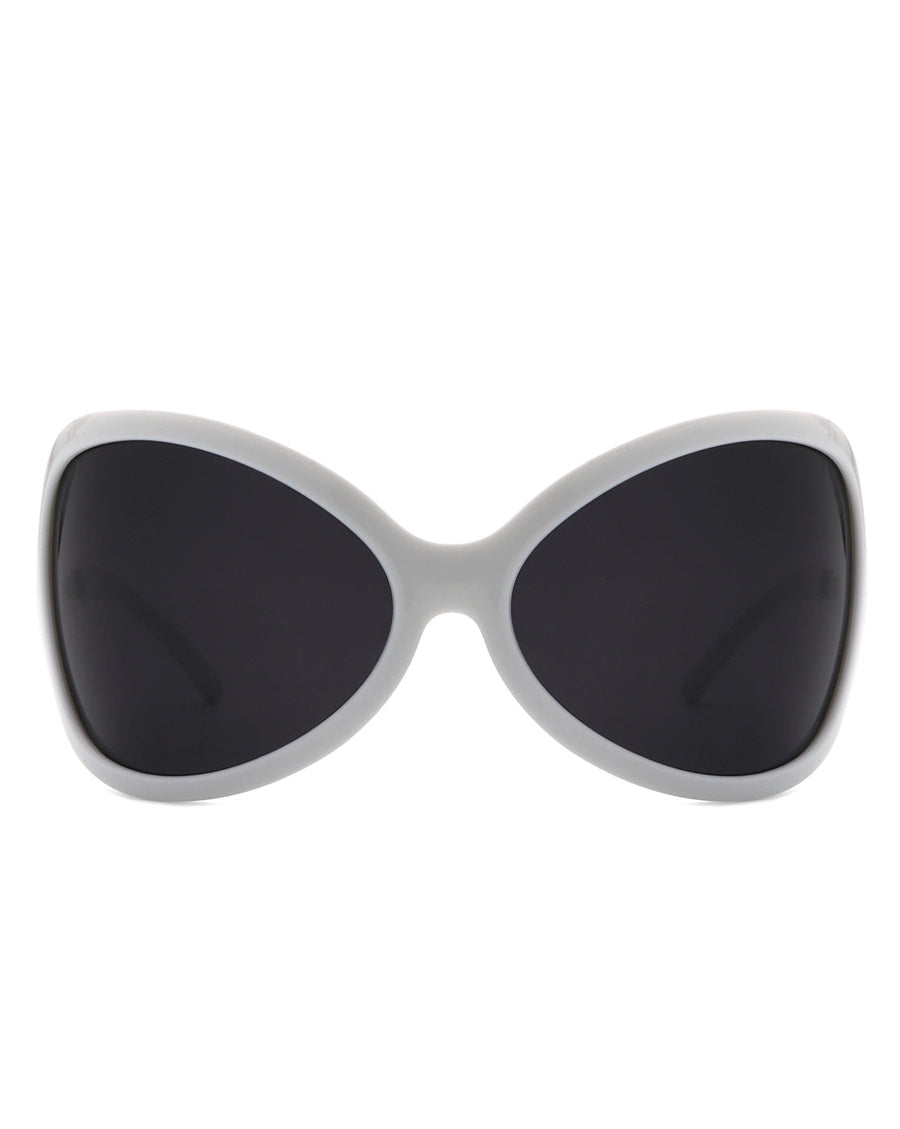 Luna - Oversized Triangle Butterfly Shape Sunglasses- 4 Colors