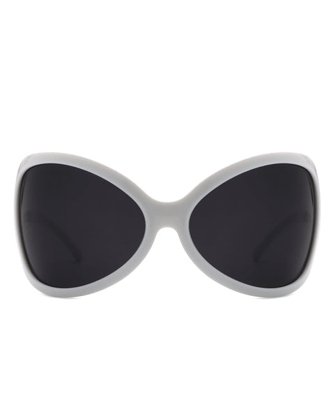 Luna - Oversized Triangle Butterfly Shape Women's Sunglasses