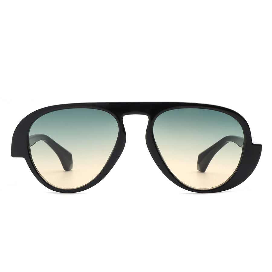 Twinklez Futuristic Chunky Aviator Fashion Sunglasses- 7 Colors