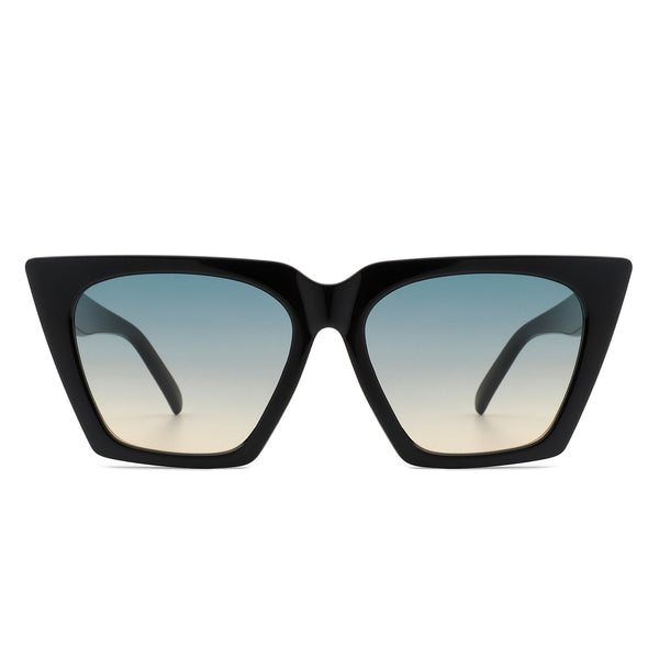 Flarebit - Women Cat Eye Retro Oversize Fashion Square Sunglasses