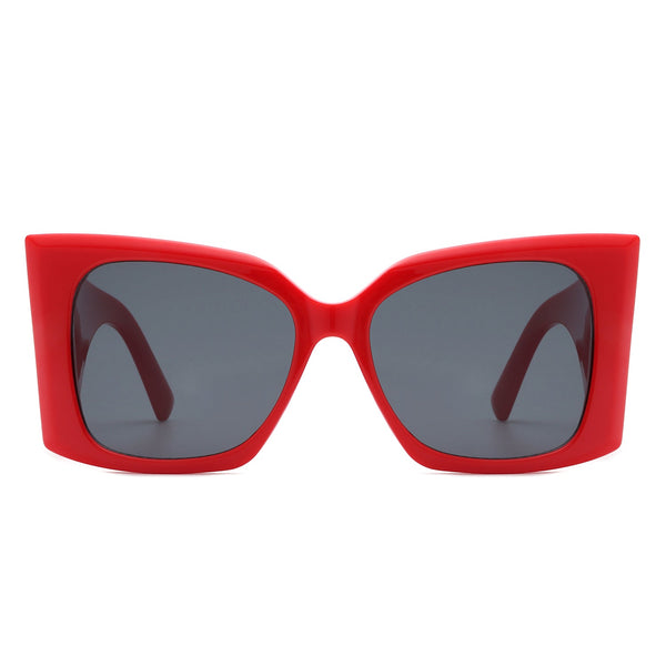 Skydusts - Oversize Square Chunky Fashion Large Women Sunglasses