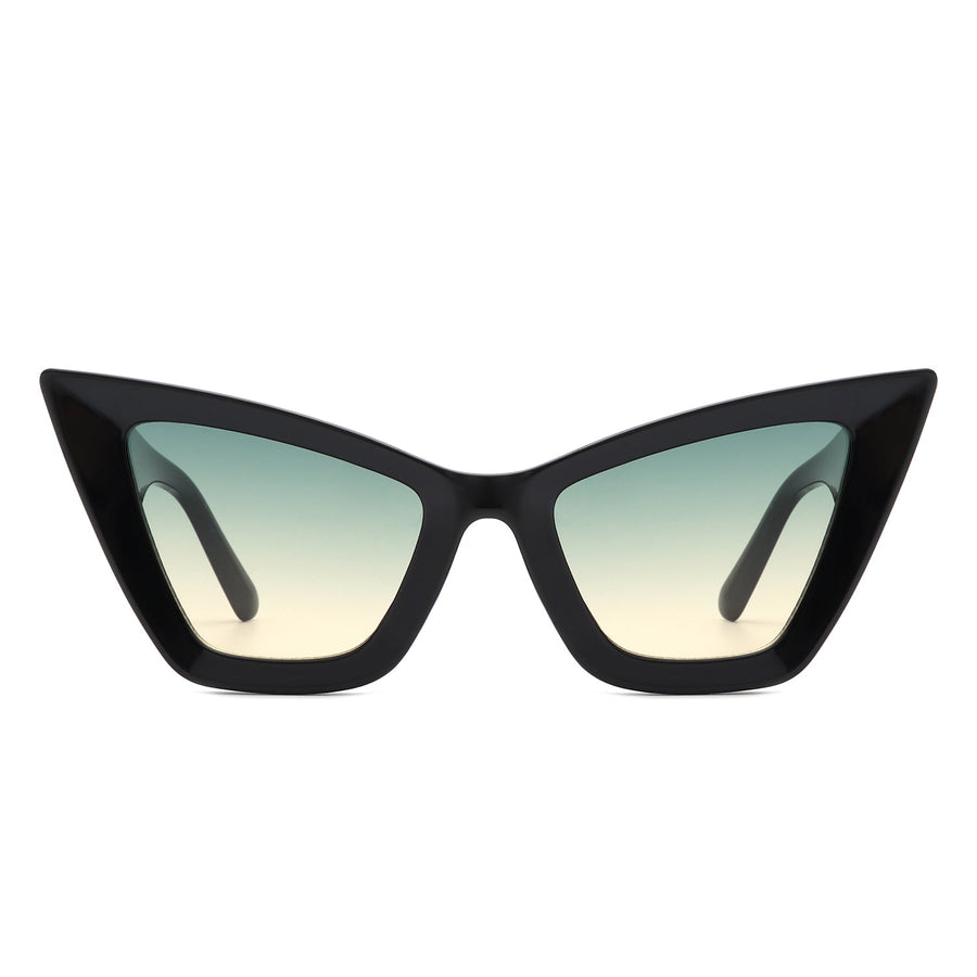 Stardaze Retro Square High-Pointed Cat-Eye Sunglasses- 7 Colors