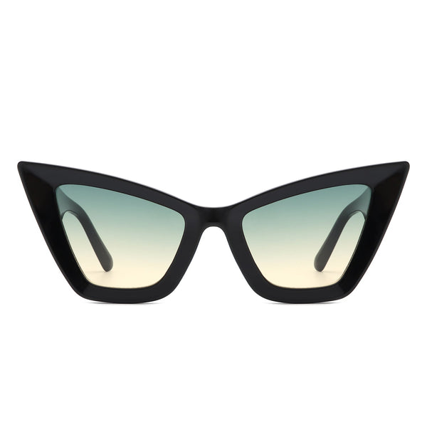 Stardaze - Retro Square High Pointed Cat Eye Sunglasses