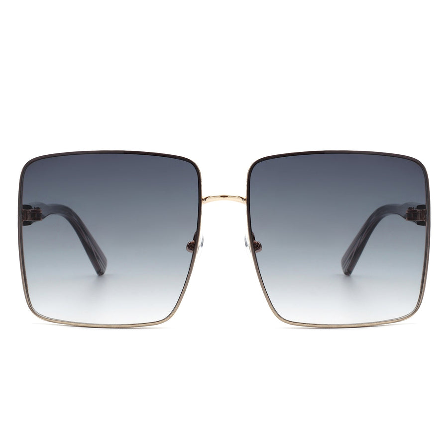 Evangely Classic Square Tinted Oversized Sunglasses- 7 Colors