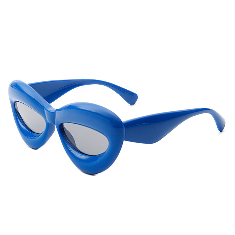 Vexa Thick Oversized Lip-Shaped Sunglasses- 7 Colors