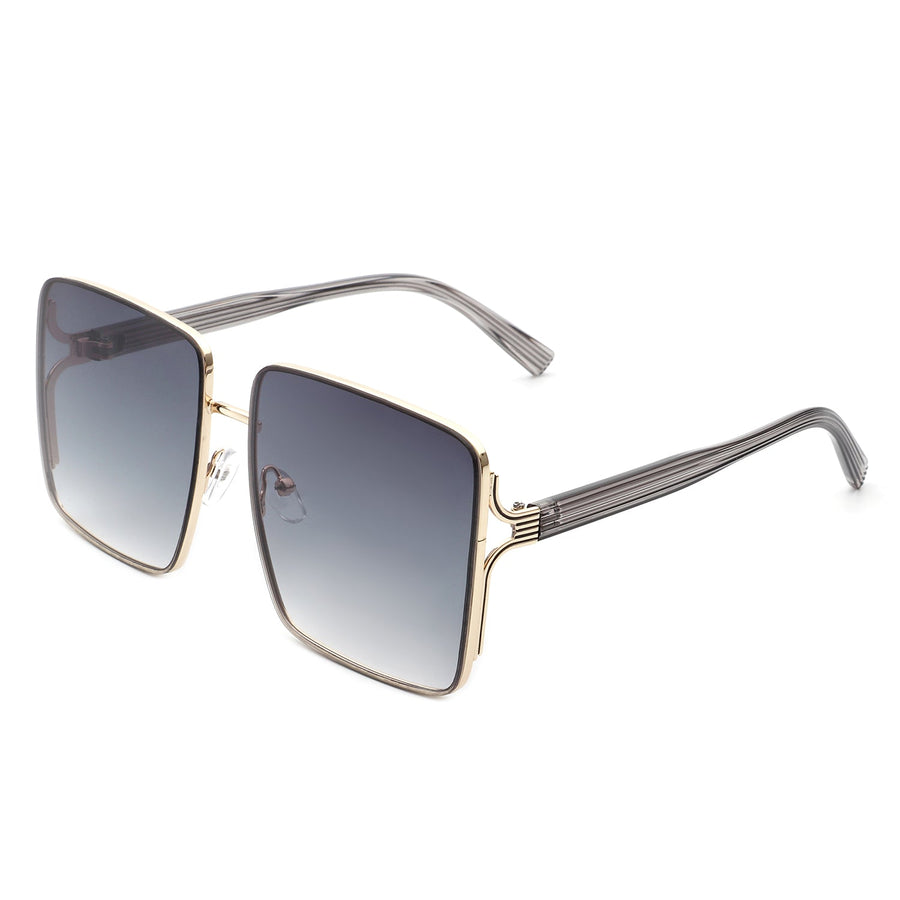 Evangely Classic Square Tinted Oversized Sunglasses- 7 Colors