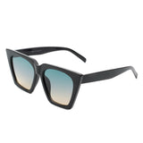Flarebit - Women Cat-Eye Retro Oversized Square Sunglasses- 5 Colors