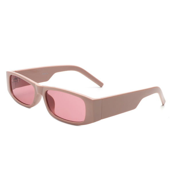 Skyrider - Retro Rectangle Narrow Square Slim Sunglasses