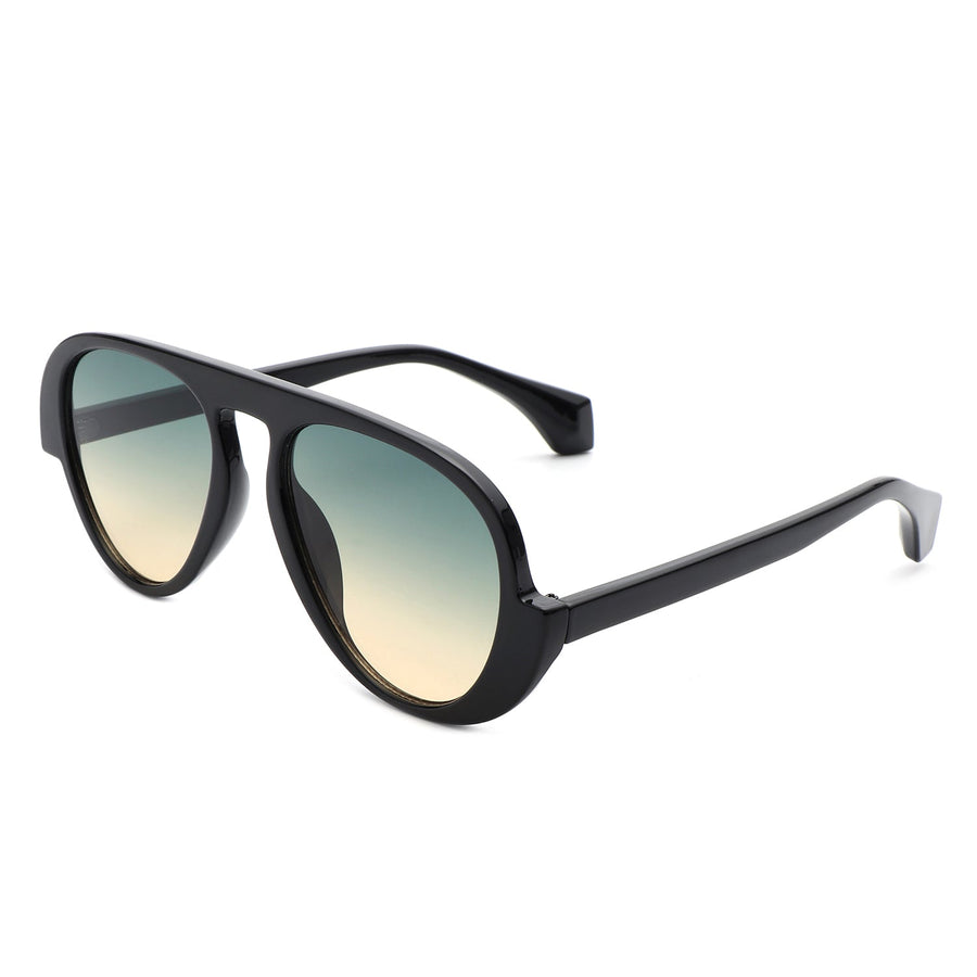 Twinklez Futuristic Chunky Aviator Fashion Sunglasses- 7 Colors