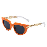 Skylight Chic Chain Link Design Cat-Eye Sunglasses- 7 Colors