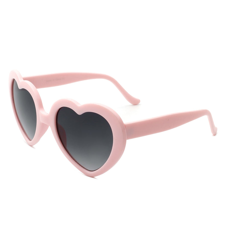 Glowlily - Playful Mod Clout Heart Shaped Sunglasses- 4 Colors