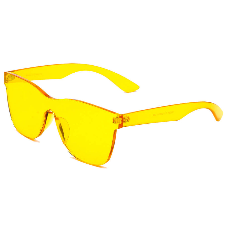LEMOORE | Retro Flat Lens Candy Color Square Rimless Sunglasses- 5 Colors