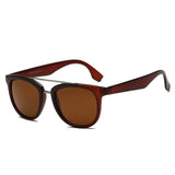BENTON | Classic Round Brow-Bar Fashion Sunglasses