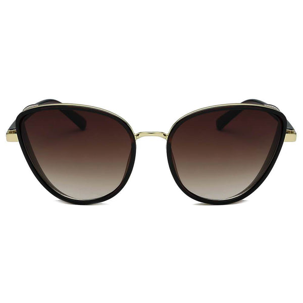 NARVA | Women Sleek Glitter Glamour Cat Eye Feline Fashion Sunglasses