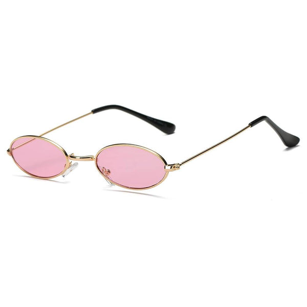 LANSING | True Retro Vintage Slim Metal Oval Sunglasses