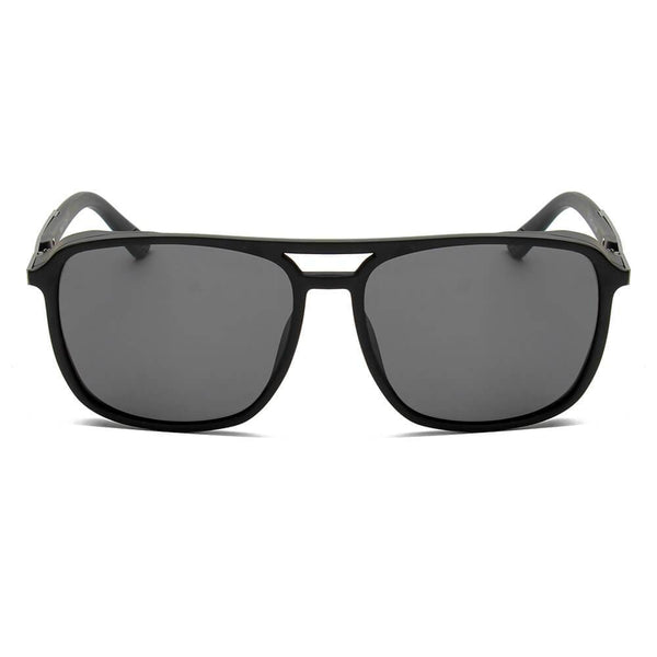 NAPA | Retro Vintage Flat Brow Bar Polarized Square Fashion Sunglasses