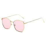 Cardiff - Women Oversize Geometric Metal Fashion Sunglasses