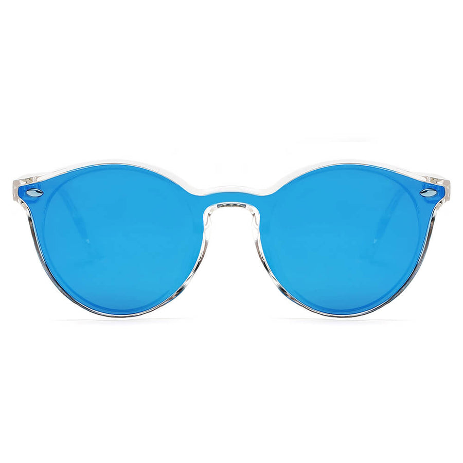 CROSBY - Retro Round Horn Rimmed Sunglasses- 4 Colors