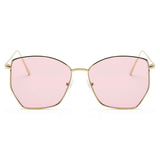 Cardiff - Women Oversize Geometric Metal Fashion Sunglasses