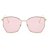 Cardiff - Women Oversize Geometric Metal Fashion Sunglasses