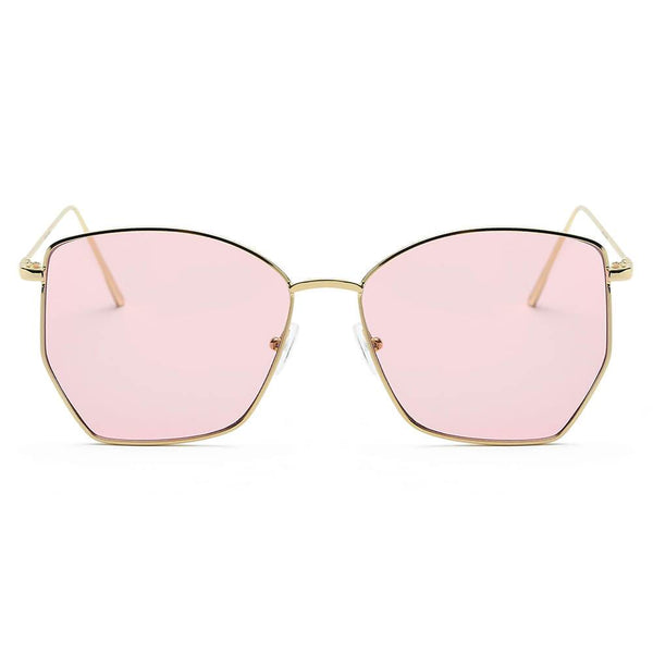 Cardiff - Women Oversize Geometric Metal Fashion Sunglasses