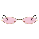 LANSING | True Retro Vintage Slim Metal Oval Sunglasses