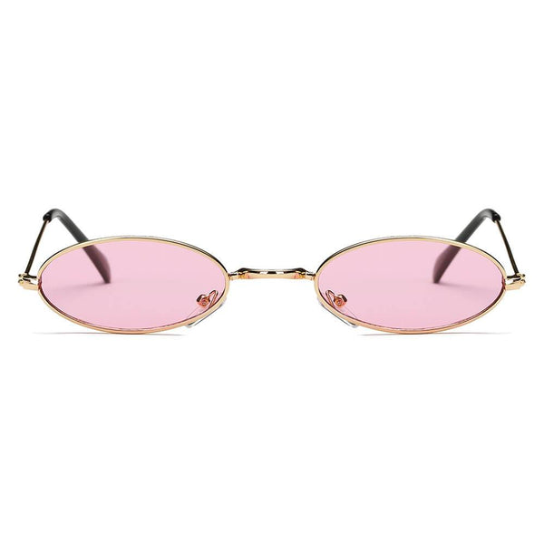 LANSING | True Retro Vintage Slim Metal Oval Sunglasses
