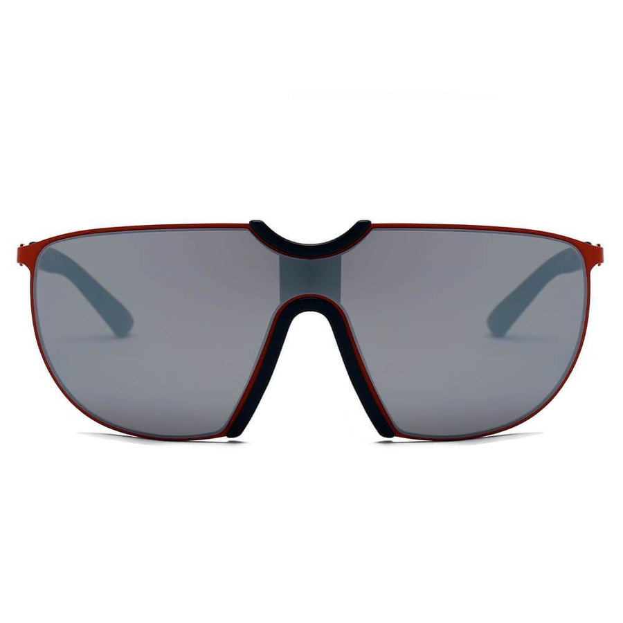 MACON | Large Oversized Unisex Single Lens Aviator Fashion Sunglasses