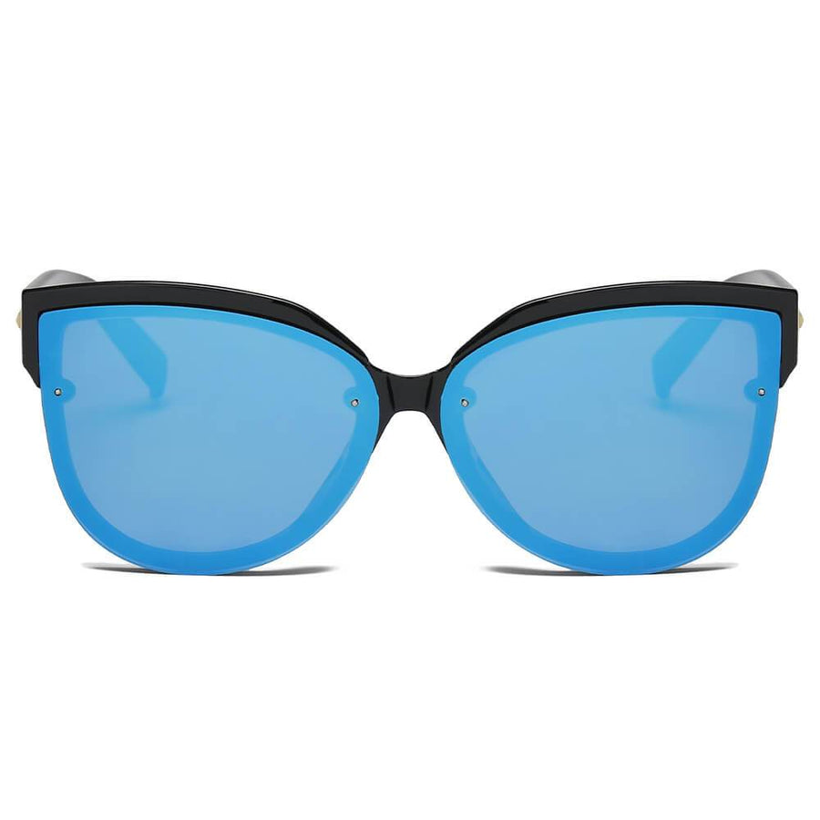 LENOIR | Women Oversized Mirrored Cat Eye Sunglasses