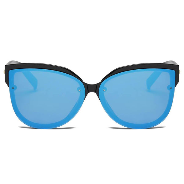 LENOIR | Women Oversized Mirrored Cat Eye Sunglasses