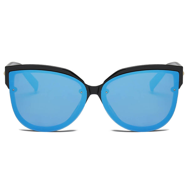 LENOIR | Women Oversized Mirrored Cat Eye Sunglasses