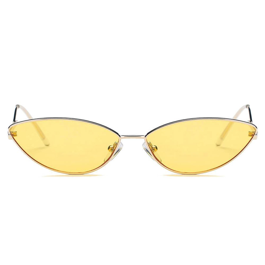 FLINT | Small True Retro Vintage Slim Metal Sunglasses