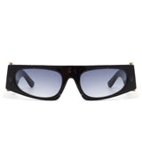 Starisle - Rectangle Chic Oval Lens Slim Sunglasses- 7 Colors