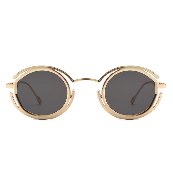 Moonmist - Futuristic Geometric Round Fashion Sunglasses