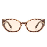 Dawnmist - Geometric Retro Round Irregular Narrow Cat-Eye Sunglasses- 6 Colors